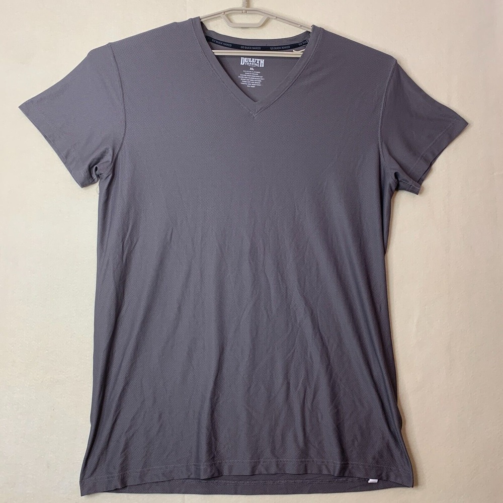 Duluth Trading Co Men's‎ T Shirt Stretch Light Size Gray Active Breathable XL